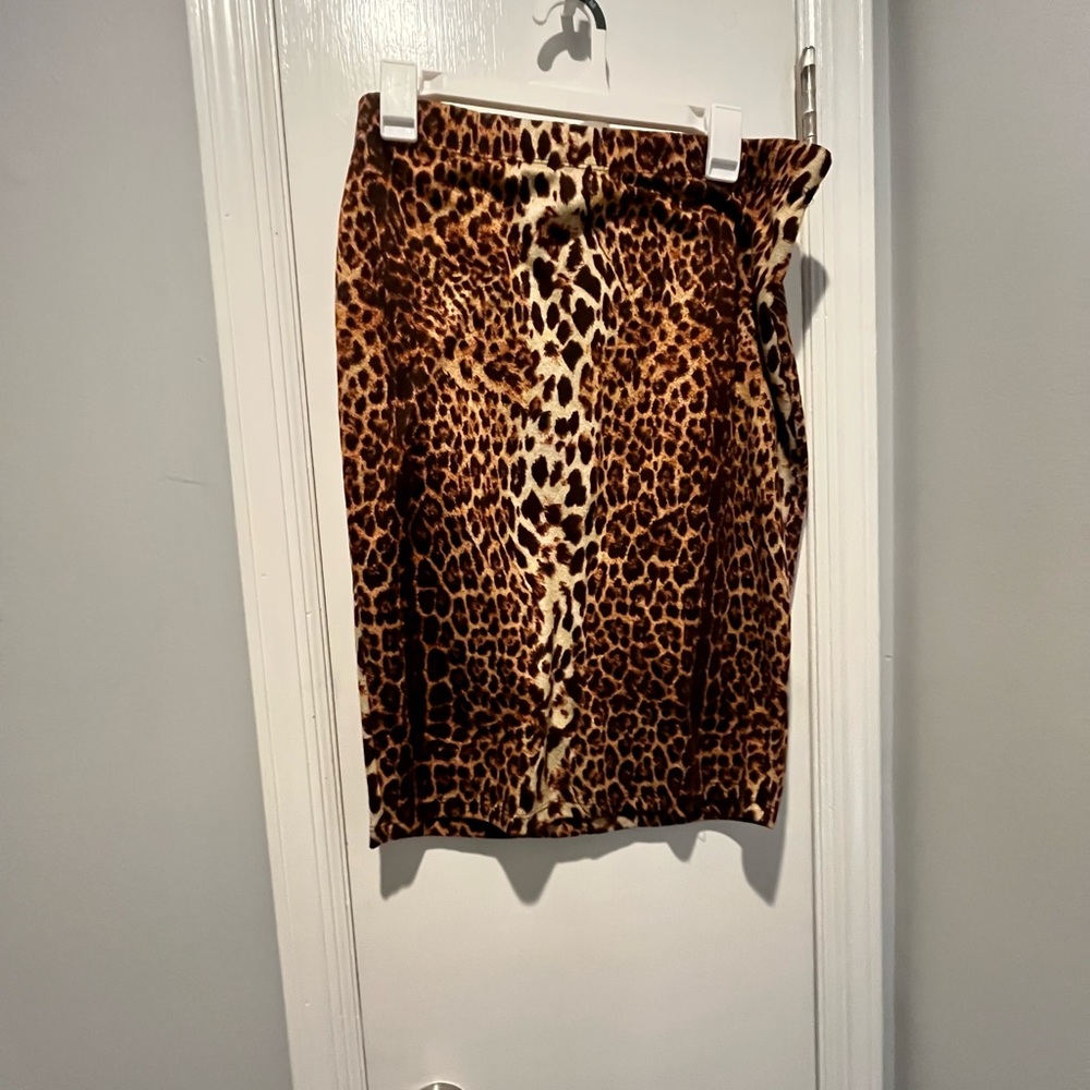 Forever 21 Leopard Print Pencil Skirt 3X